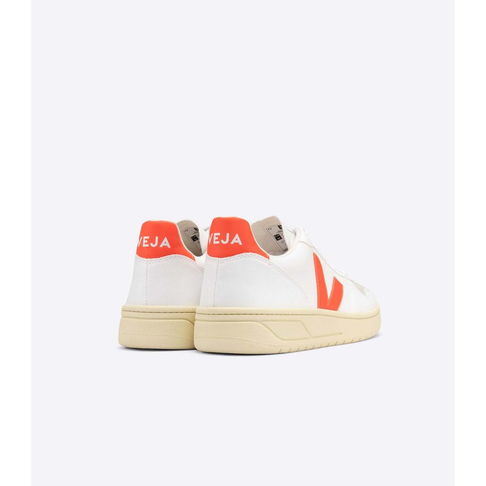 Veja V-10 CWL SOLE Tenisky Panske White/Orange | SK 332LIS